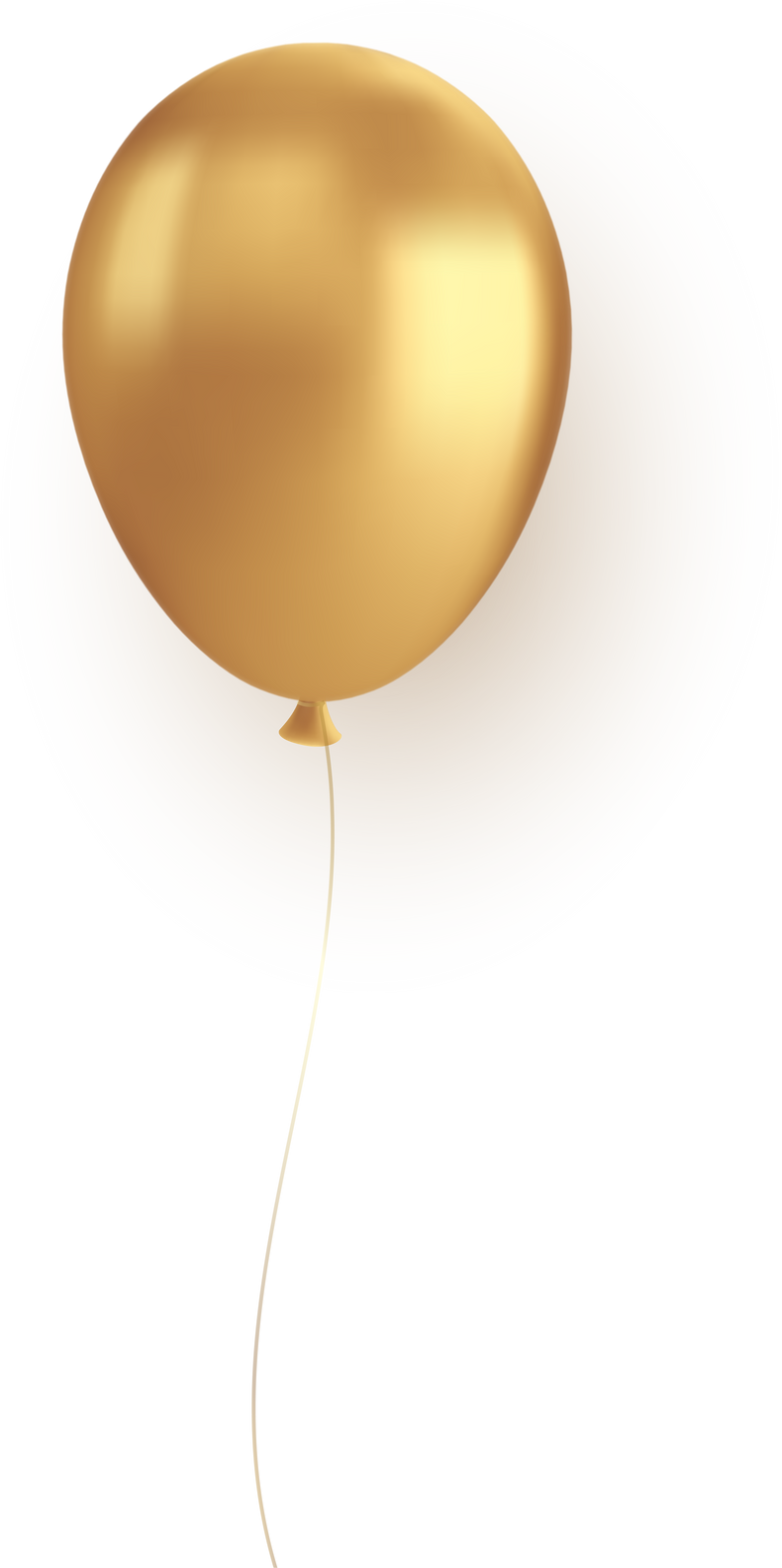 Gold glossy balloon